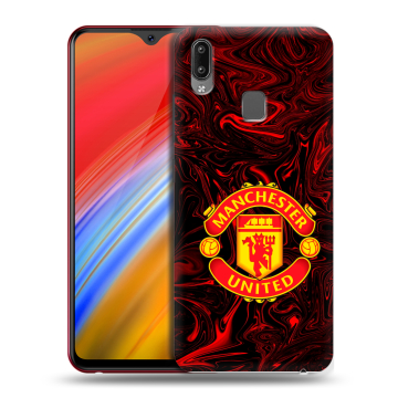 Пластиковый чехол на Vivo Y91i с принтом Manchester United
