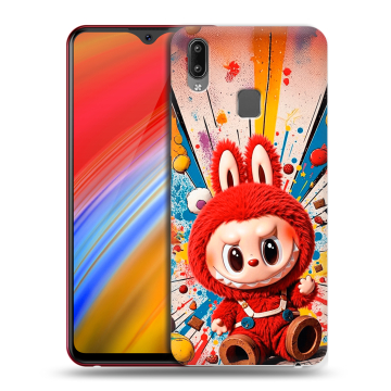 Пластиковый чехол на Vivo Y91i с принтом Labubu Лабубу Пластиковый чехол на Vivo Y91i с принтом Labubu Лабубу