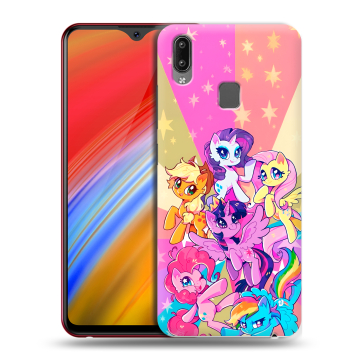 Пластиковый чехол на Vivo Y91i с принтом My little pony Дружба чудо Пластиковый чехол на Vivo Y91i с принтом My little pony Дружба чудо