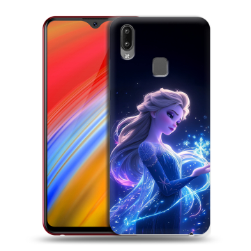 Пластиковый чехол на Vivo Y91i с принтом Холодное сердце Frozen Пластиковый чехол на Vivo Y91i с принтом Холодное сердце Frozen