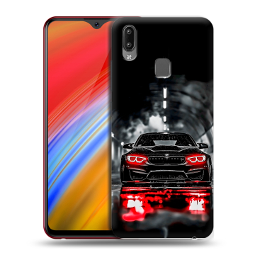Пластиковый чехол на Vivo Y91i с принтом BMW БМВ