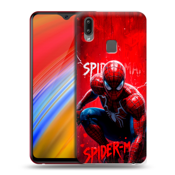 Пластиковый чехол на Vivo Y91i с принтом Spiderman Человек паук
