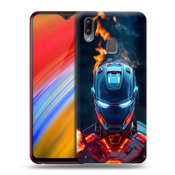 Пластиковый чехол на Vivo Y91i с принтом IronMan Железный человек