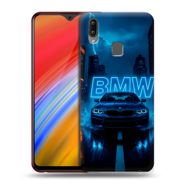 Пластиковый чехол на Vivo Y91i с принтом BMW БМВ Пластиковый чехол на Vivo Y91i с принтом BMW БМВ