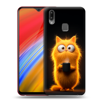 Пластиковый чехол на Vivo Y91i с принтом Смешной кот Пластиковый чехол на Vivo Y91i с принтом Смешной кот