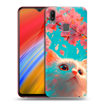 Пластиковый чехол на Vivo Y91i с принтом Красивый кот