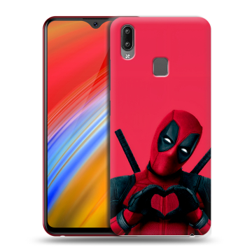 Пластиковый чехол на Vivo Y91i с принтом Дедпул Deadpool