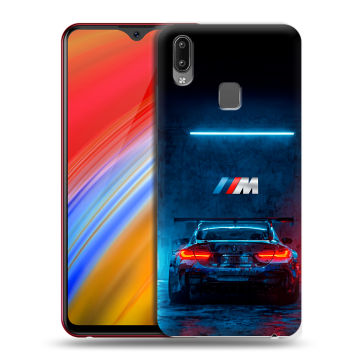 Пластиковый чехол на Vivo Y91i с принтом BMW БМВ Пластиковый чехол на Vivo Y91i с принтом BMW БМВ