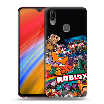 Пластиковый чехол на Vivo Y91i с принтом Roblox Роблокс Пластиковый чехол на Vivo Y91i с принтом Roblox Роблокс