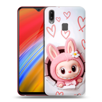 Пластиковый чехол на Vivo Y91i с принтом Labubu Лабубу Пластиковый чехол на Vivo Y91i с принтом Labubu Лабубу