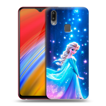 Пластиковый чехол на Vivo Y91i с принтом Холодное сердце Frozen Пластиковый чехол на Vivo Y91i с принтом Холодное сердце Frozen