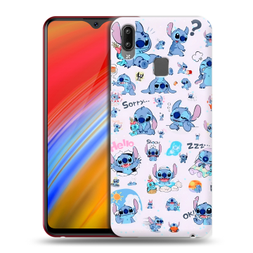 Пластиковый чехол на Vivo Y91i с принтом Лило и Стич Пластиковый чехол на Vivo Y91i с принтом Лило и Стич