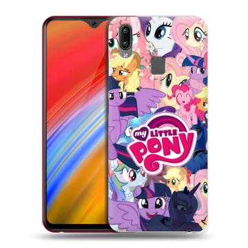 Пластиковый чехол на Vivo Y91i с принтом My little pony Дружба чудо