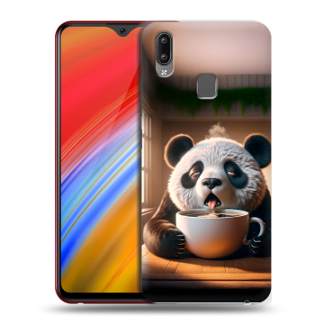 Пластиковый чехол на Vivo Y91i с принтом смешная панда Пластиковый чехол на Vivo Y91i с принтом смешная панда