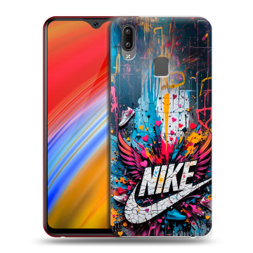 Пластиковый чехол на Vivo Y91i с принтом Nike Найк