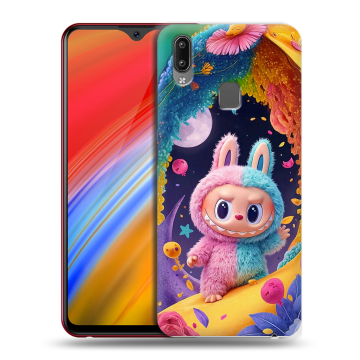 Пластиковый чехол на Vivo Y91i с принтом Labubu Лабубу