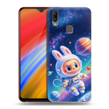 Пластиковый чехол на Vivo Y91i с принтом Labubu Лабубу Пластиковый чехол на Vivo Y91i с принтом Labubu Лабубу