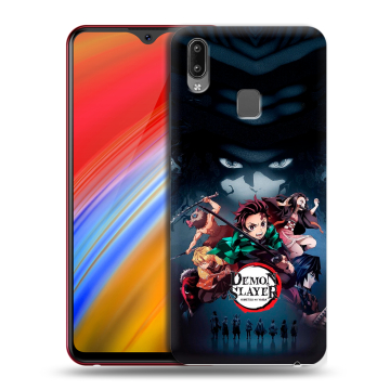 Пластиковый чехол на Vivo Y91i с принтом Demon Slayer Клинок рассекающий демонов