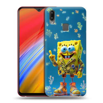 Пластиковый чехол на Vivo Y91i с принтом Спанч боб Спанчбоб Пластиковый чехол на Vivo Y91i с принтом Спанч боб Спанчбоб