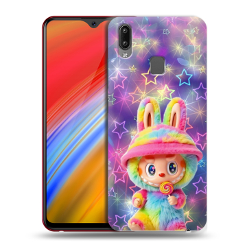 Пластиковый чехол на Vivo Y91i с принтом Labubu Лабубу Пластиковый чехол на Vivo Y91i с принтом Labubu Лабубу