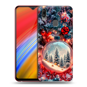 Пластиковый чехол на Vivo Y91i с принтом Новый год