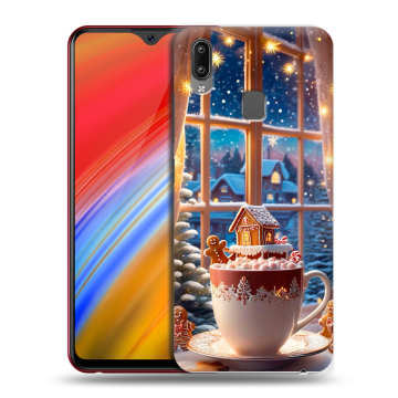 Пластиковый чехол на Vivo Y91i с принтом Новый год