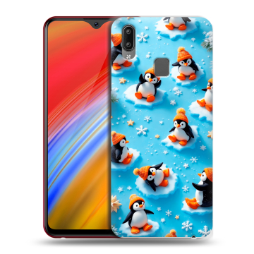 Пластиковый чехол на Vivo Y91i с принтом Новый год