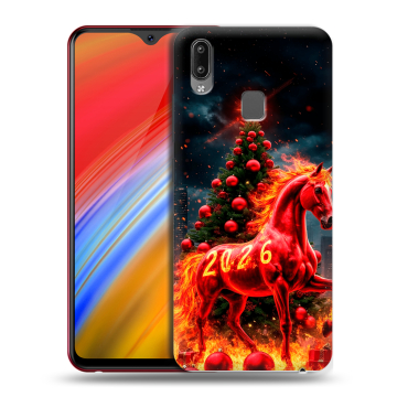 Пластиковый чехол на Vivo Y91i с принтом Новый год