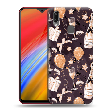 Пластиковый чехол на Vivo Y91i с принтом Новый год