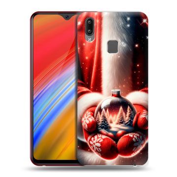 Пластиковый чехол на Vivo Y91i с принтом Новый год