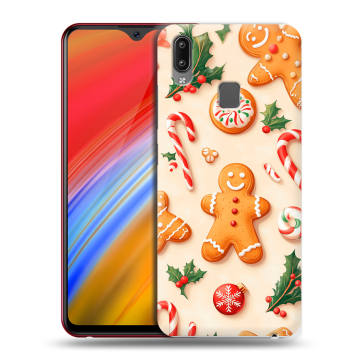 Пластиковый чехол на Vivo Y91i с принтом Новый год