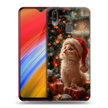 Пластиковый чехол на Vivo Y91i с принтом Новый год