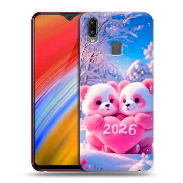 Пластиковый чехол на Vivo Y91i с принтом Новый год