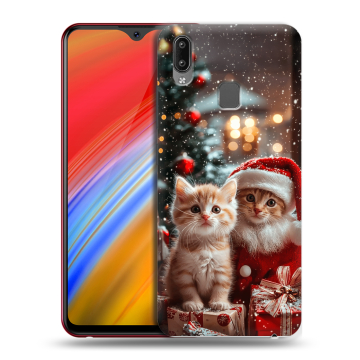 Пластиковый чехол на Vivo Y91i с принтом Новый год