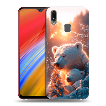 Пластиковый чехол на Vivo Y91i с принтом Новый год