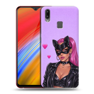 Пластиковый чехол на Vivo Y91i с принтом женский