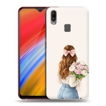Пластиковый чехол на Vivo Y91i с принтом женский Пластиковый чехол на Vivo Y91i с принтом женский