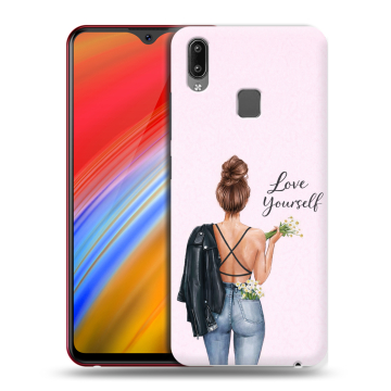 Пластиковый чехол на Vivo Y91i с принтом женский Пластиковый чехол на Vivo Y91i с принтом женский
