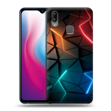 Пластиковый чехол на Vivo Y93 с принтом Абстракция неон Пластиковый чехол на Vivo Y93 с принтом Абстракция неон