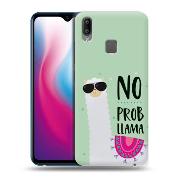 Пластиковый чехол на Vivo Y93 с принтом Лама Пластиковый чехол на Vivo Y93 с принтом Лама