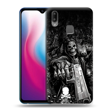 Пластиковый чехол на Vivo Y93 с принтом Скелет Пластиковый чехол на Vivo Y93 с принтом Скелет
