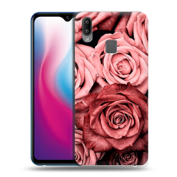 Пластиковый чехол на Vivo Y93 с принтом Цветы розы