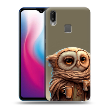 Пластиковый чехол на Vivo Y93 с принтом Сова