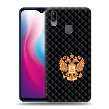 Пластиковый чехол на Vivo Y93 с принтом Герб России принт