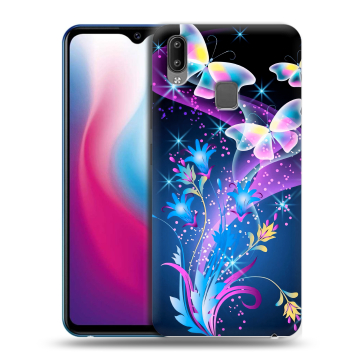 Пластиковый чехол на Vivo Y93 с принтом Бабочки