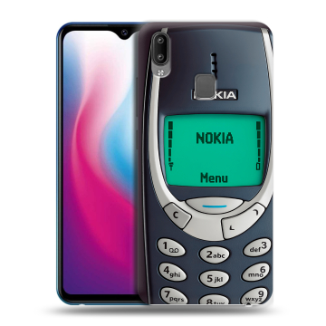Пластиковый чехол на Vivo Y93 с принтом Старый телефон Пластиковый чехол на Vivo Y93 с принтом Старый телефон