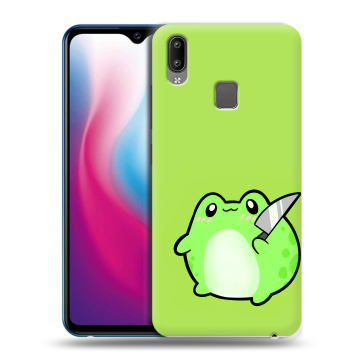 Пластиковый чехол на Vivo Y93 с принтом Лягушенок