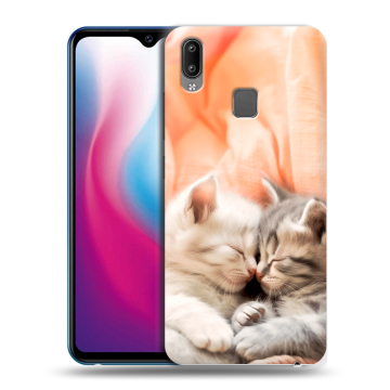 Пластиковый чехол на Vivo Y93 с принтом Котята
