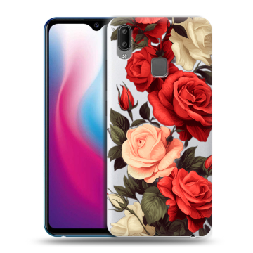Пластиковый чехол на Vivo Y93 с принтом Розы