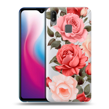 Пластиковый чехол на Vivo Y93 с принтом Розы